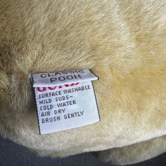 Vintage Disney Gund Classic Pooh Winnie the Pooh Sitting Stuffed Plush Doll 13" - Picture 7 of 7